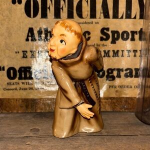 Classic NAPCO MCM Baseball Monk Figurine - 1956. Japan